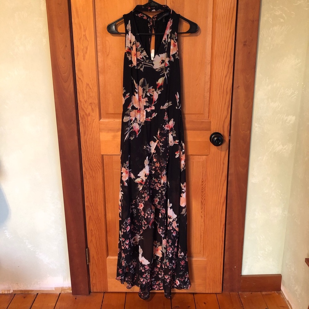 White House Black Market High low Floral Maxi